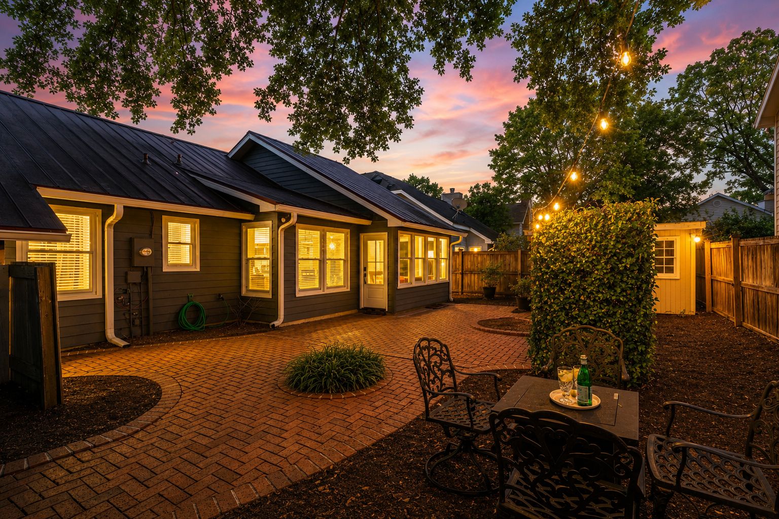 Backyard at Twilight